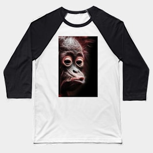 Funny Monkey Kiss Baseball T-Shirt